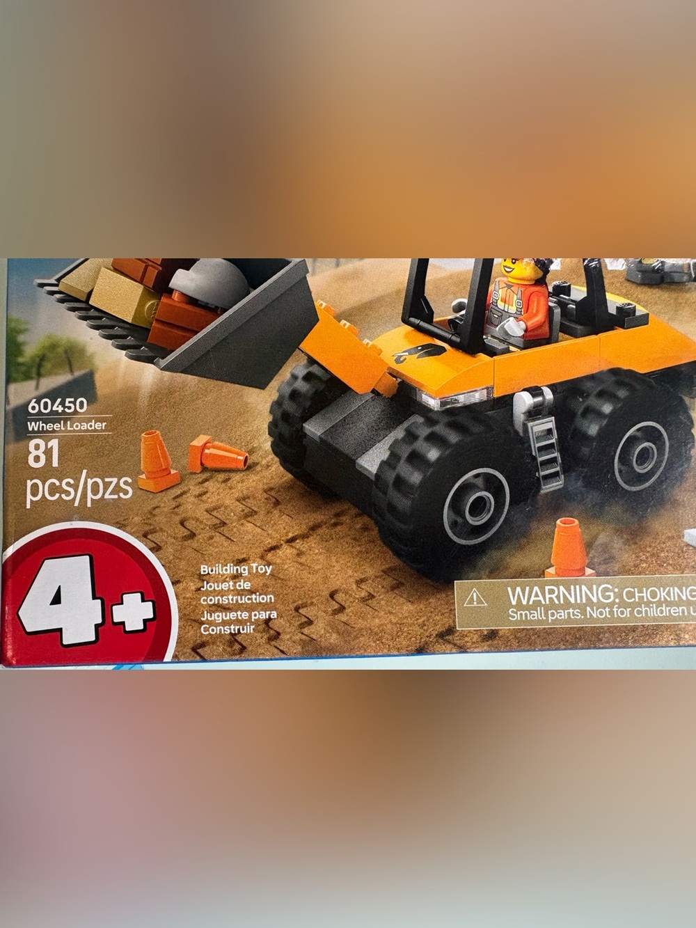 Lego Orange and Black Wheel Loader Building Set